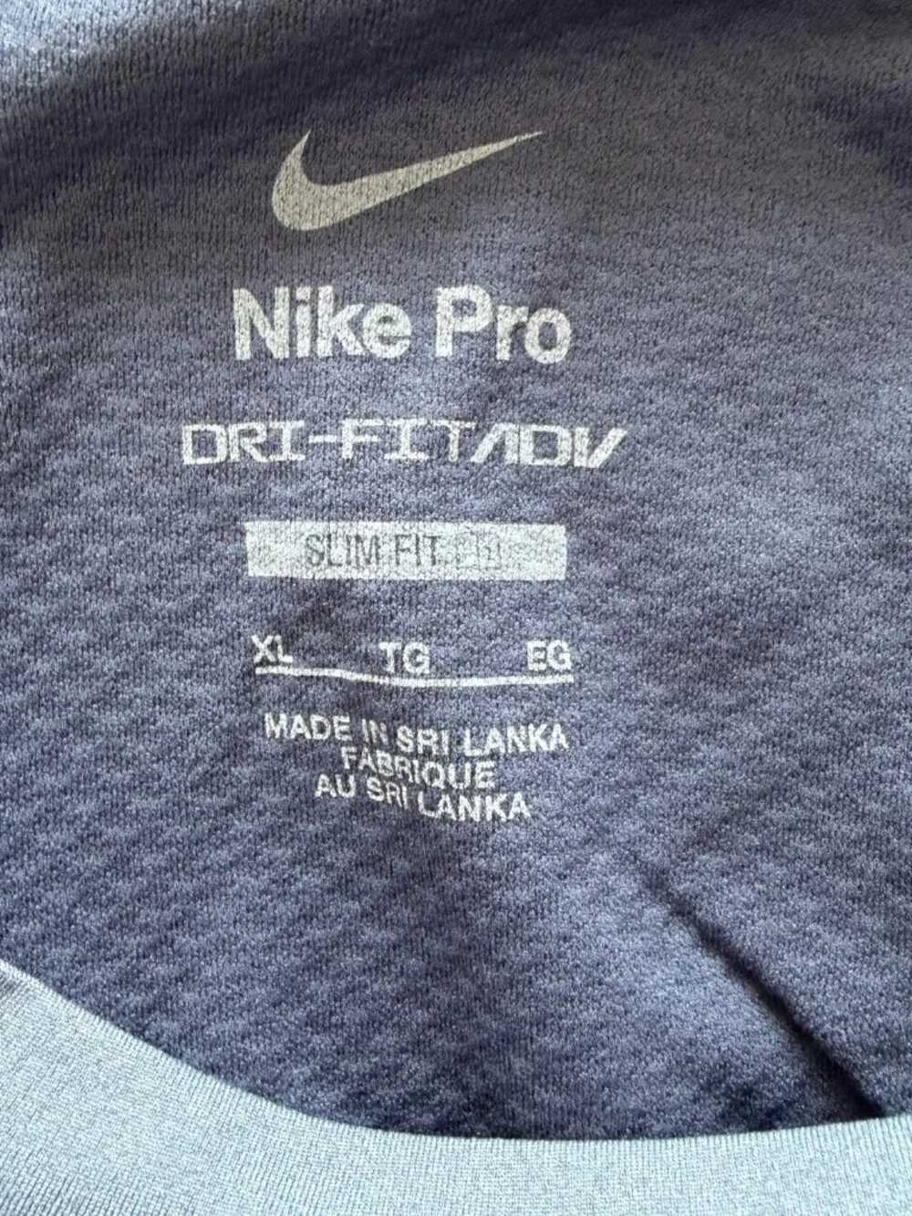 Nike IF2214-491 Mens XL Pro Training Dri-FIT ADV Short Sleeve Top Blue